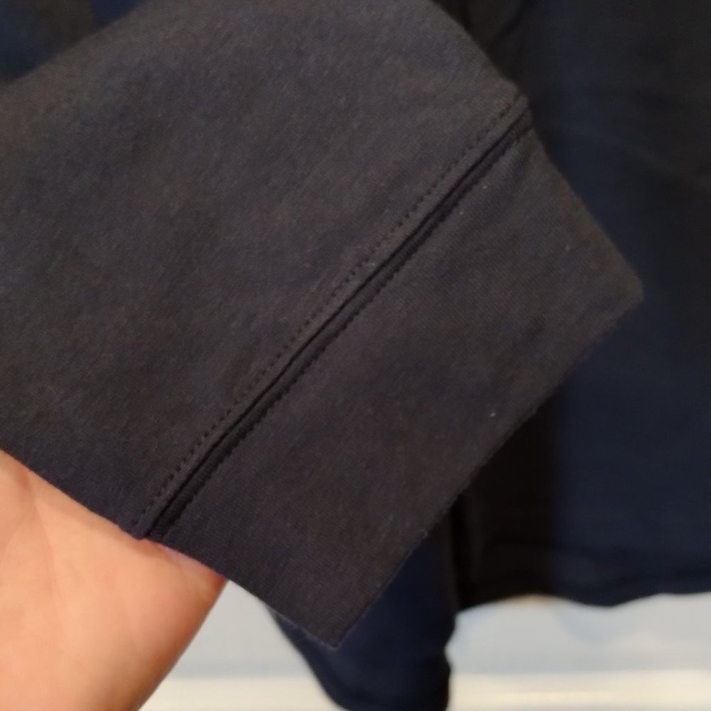 Vanquish Navy Blue Crew Neck Long Sleeve Shirt Size L - Picture 9 of 11